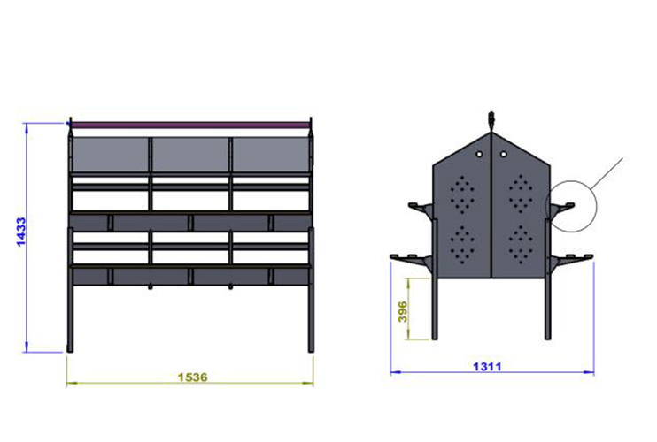 24穴手動產(chǎn)蛋箱